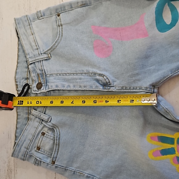 Shein Graphic 1999 Buterfly High Rise Skinny Jeans Size Medium - Picture 7 of 11